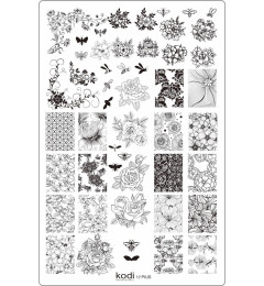 Stamping plate Plus size No. 17 (9.5x14.5 cm)