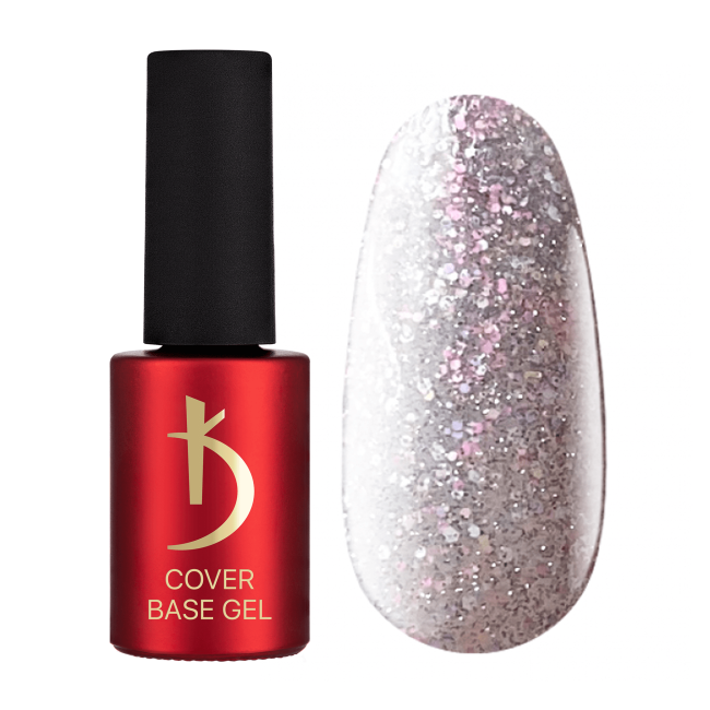 Reflective base coat for gel polish Crystal Drops 03, 7 ml