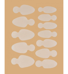 Mold Long Oval - Stencils for French manicure on top molds  (12 pcs/set)