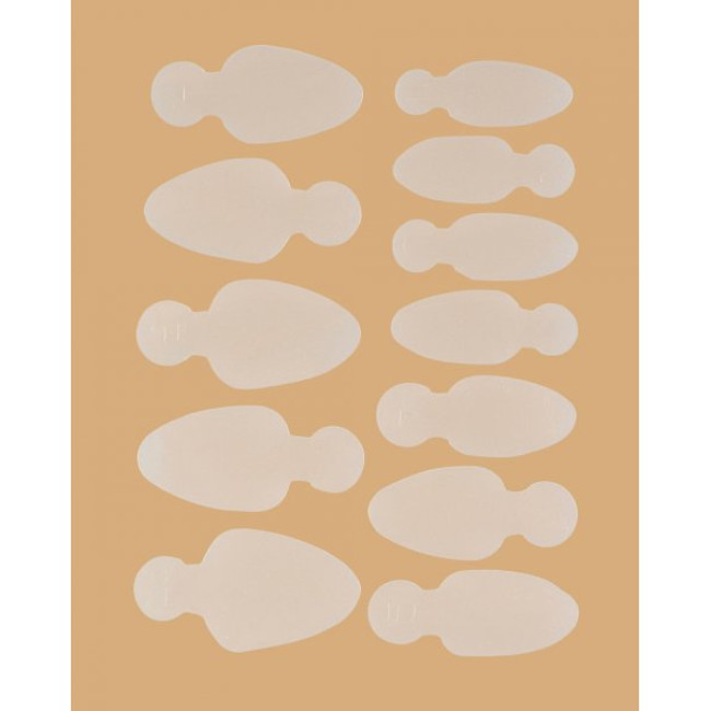 Mold Long Oval - Stencils for French manicure on top molds  (12 pcs/set)