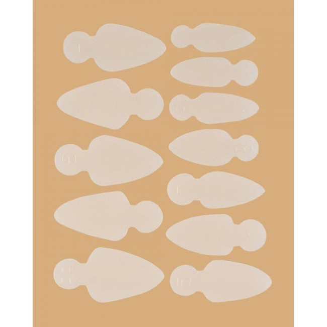 Mold Long Stiletto - Stencils for French manicure on top forms  (12 pcs/set)