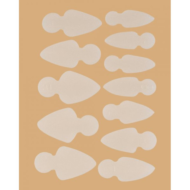 Mold Short Oval - Stencils for French manicure on top forms (12 pcs/set)