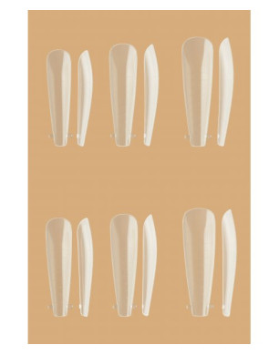 Reusable plastic forms for nail extensions Ballerina (120 pcs/pack)