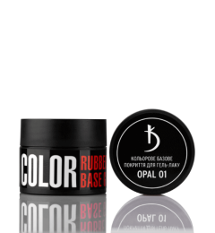 Цветное базовое покрытие для гель-лака Color base gel, Opal 01, 12 мл