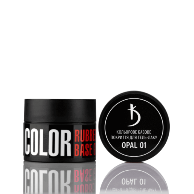 Цветное базовое покрытие для гель-лака Color base gel, Opal 01, 12 мл