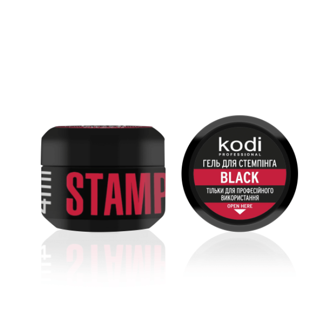 Гель для стемпинга Stamping Gel Black, 4 мл