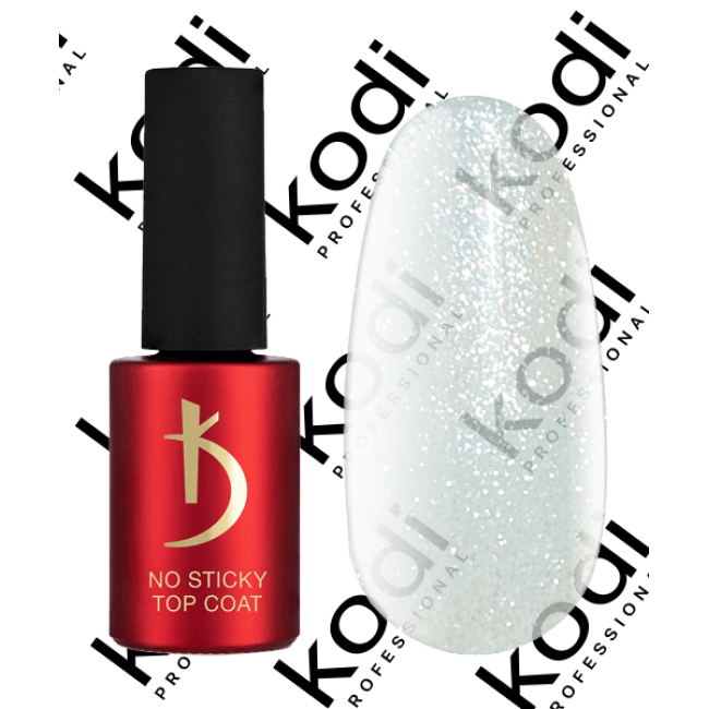 Top coat for gel polish No Sticky Sparkle, 7 ml