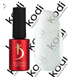 Top coat for gel polish No Sticky Sparkle Gold, 7 ml