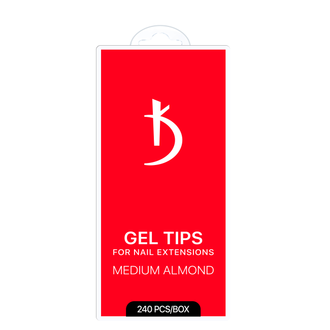 Gel Tips for Extensions MEDIUM ALMOND (240 pcs/pack)