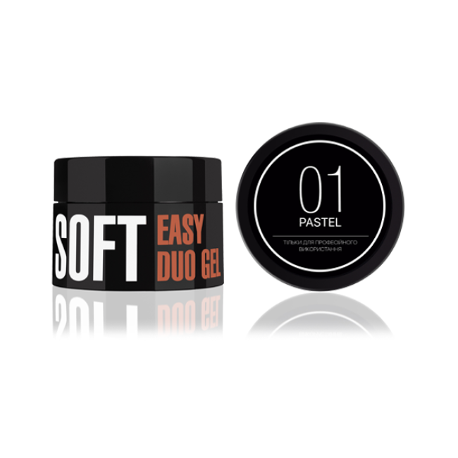 Easy Duo Gel Soft "Pastel" 01 (Acrylic-Gel), 35 g