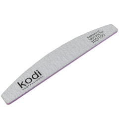 №122 Nail File «Crescent» 100/100 (Color: Light Gray, Size: 178/28/4)