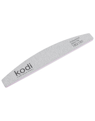 №125 Nail File «Crescent» 180/180 (Color: Light Gray, Size: 178/28/4)