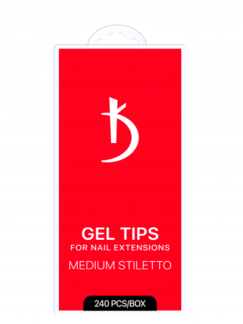 Gel Tips for Extensions MEDIUM STILETTO (240 pcs/pack)