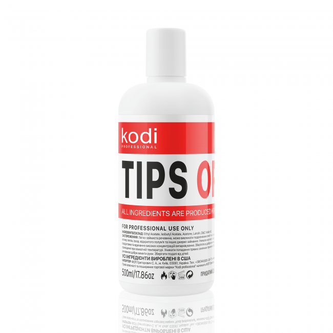 Tips Off - Gel Polish/Acrylic Remover, 500 ml