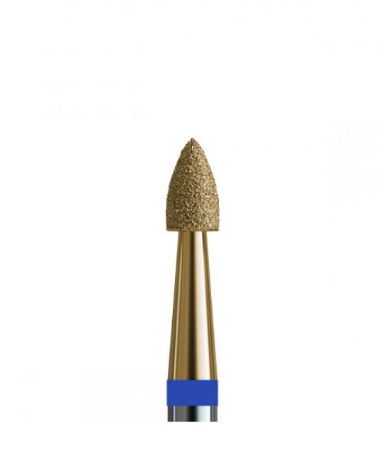 № 152 V104.243.524.023_Z (Drill Bit Diamond Flame Small 243, d = 2.3 mm, Medium Abrasive, with Zirconium Spraying)